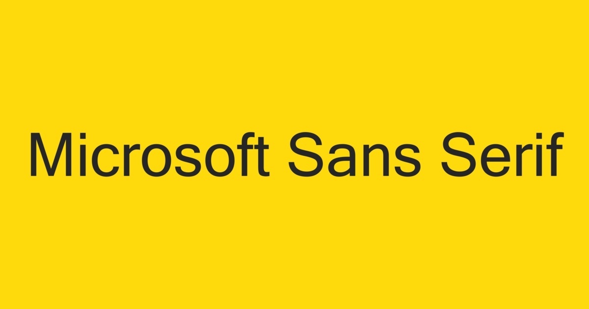 Microsoft Sans Serif For Mac